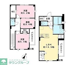 ピノシークル 3LDKの間取図画像