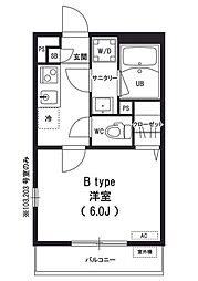 リブリ・ガラクシアス 1Kの間取図画像