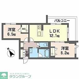 ティエンポ フェリズ I 2LDKの間取図画像