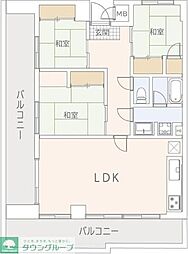 ナンカイ7 3LDKの間取図画像