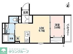robot home 薬園台(ロボットホームヤクエンダイ) 1LDKの間取図画像