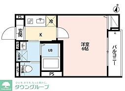 robot home 薬園台(ロボットホームヤクエンダイ) 1Kの間取図画像