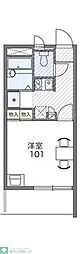 レオパレスセンタービレッジ2 1Kの間取図画像