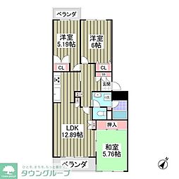LEREVE八千代台 3SDKの間取図画像