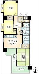 サニークレスト真鶴 3DKの間取図画像
