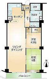 熱海スカイハイツ 2LDKの間取図画像