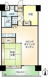 サニークレスト真鶴アネックス 2LDKの間取図画像