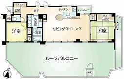 ライオンズマンション熱海伊豆山 2LDKの間取図画像