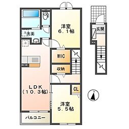 間取図画像 2LDK