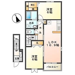 ヴィオラ 2LDKの間取図画像