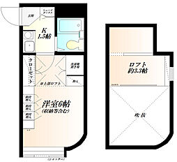 ラ・フォーレ熊谷 1Kの間取図画像