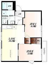 ハイリスＡ棟 WiFi対応  ｜ 埼玉県熊谷市柿沼965-2（賃貸アパート2LDK・2階・48.84㎡） その2