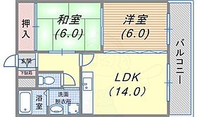 ベルコート御蔵  ｜ 兵庫県神戸市長田区御蔵通２丁目（賃貸マンション2LDK・2階・54.78㎡） その2