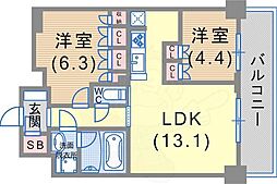 プラネソシエ神戸元町 12階