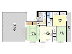 ベルメゾン井上 3LDKの間取図画像