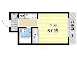 トーアドミトリー ワンルームの間取図画像