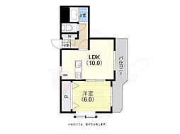 メゾン・ド・エミナンス 1LDKの間取図画像