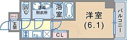 エスリードザ・ランドマーク神戸 1Kの間取図画像