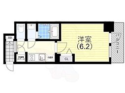 アドバンス神戸セラフィム 1Kの間取図画像
