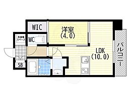 SDグランツ神戸Peninsula 1LDKの間取図画像
