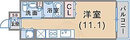 レジディア神戸磯上 ワンルームの間取図画像