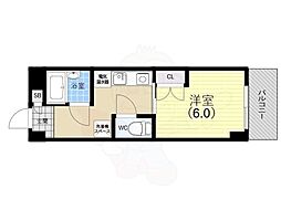 パンブロス5 1Kの間取図画像