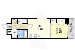 レシオス神戸クラルス 1LDKの間取図画像