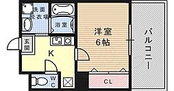 マグノリアパレス 1Kの間取図画像