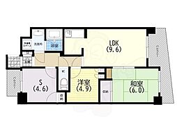 ライオンズマンション須磨マリンビュー 2SLDKの間取図画像
