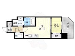 セレニテ元町アリエ 1DKの間取図画像