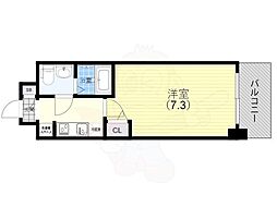 セレニテ神戸プリエ 1Kの間取図画像