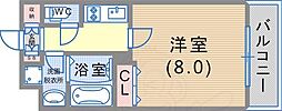 リアライズ神戸WEST 1Kの間取図画像