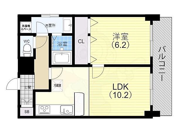 プレサンス神戸駅前 803｜兵庫県神戸市中央区古湊通１丁目(賃貸マンション1LDK・8階・41.02㎡)の写真 その2