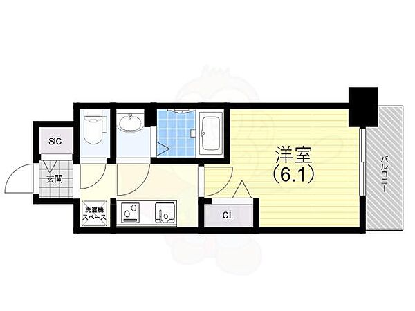 アドバンス神戸パーチェ 809｜兵庫県神戸市長田区二番町３丁目(賃貸マンション1K・8階・22.04㎡)の写真 その2