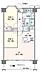 間取り：【間取図】専有面積58.70m2/2LDK+WIC+SIC。豊富な収納力と使いやすさを兼ね備えた間取りです。