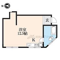 京都府京都市左京区田中西浦町（賃貸マンション1R・3階・28.00㎡） その2