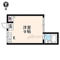 京都府京都市左京区北白川下池田町（賃貸マンション1R・1階・18.00㎡） その2