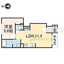 Ｃａｍｅｒａ幡枝 103 ｜ 京都府京都市左京区岩倉幡枝町（賃貸アパート1LDK・1階・40.57㎡） その2