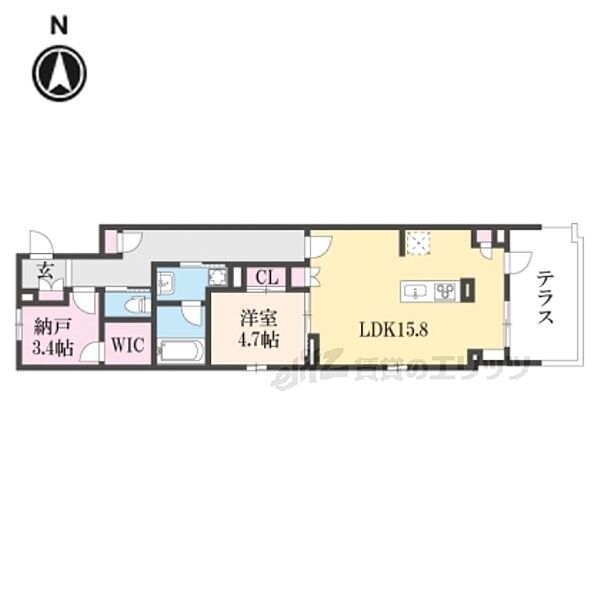 京都府京都市上京区武者小路通室町東入梅屋町(賃貸マンション1LDK・1階・64.21㎡)の写真 その2