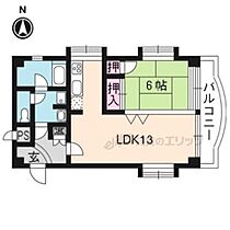 ロイヤル白鷺 303 ｜ 京都府京都市北区西賀茂榿ノ木町（賃貸マンション1LDK・3階・47.95㎡） その2