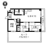 京都府京都市左京区一乗寺下リ松町（賃貸マンション3LDK・5階・65.36㎡） その2