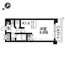 京都府京都市左京区浄土寺西田町（賃貸マンション1K・4階・26.71㎡） その2