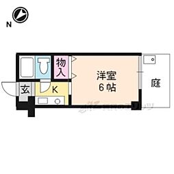 第三吉与門ハイツ 1Kの間取図画像
