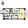 ライオンズマンション一条智恵光院2階12.4万円