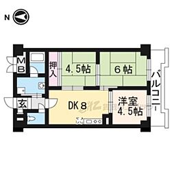 白川セントラルハイツ 3DKの間取図画像