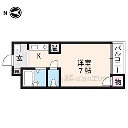 アドニス 1Kの間取図画像