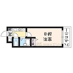 ラグーナ宝ケ池 1Kの間取図画像