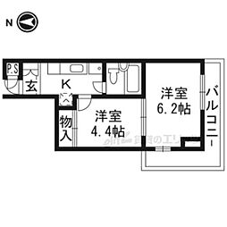 グランドメイソンセブン 2Kの間取図画像