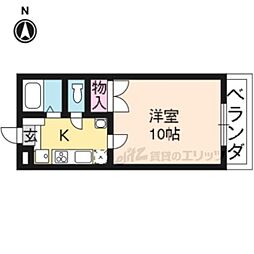 メゾン・マリゼッタ1 1Kの間取図画像