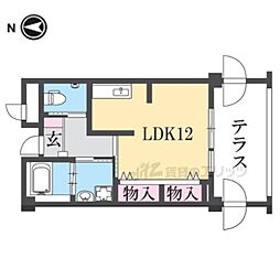 広沢ふれあいの郷 ワンルームの間取図画像